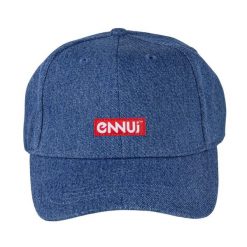 Czapka dżinsowa Ennui Logo. Niebieskie czapki damskie ENNUI, bez wzorów, z jeansu. Za 125.00 zł.