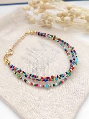 Atelier MIU Pozłacana bransoletka z kryształami rozmiar: onesize. Żółte bransoletki damskie atelier MIU, pozłacane. Za 26.99 zł.