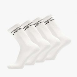Skarpety sportowe Swedemount Sport Socks 4-Pack szybkoschnące. Białe obuwie sportowe damskie SWEDEMOUNT, z tkaniny, na fitness i siłownię. W wyprzedaży za 53.99 zł.
