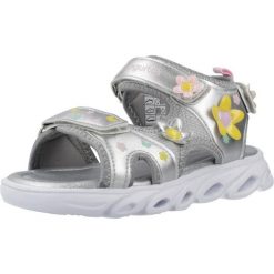 Sandały CONGUITOS COSH260017 Srebrny. Szare sandały damskie CONGUITOS, bez wzorów, z syntetyku, bez obcasa, bez zapięcia. Za 153.99 zł.