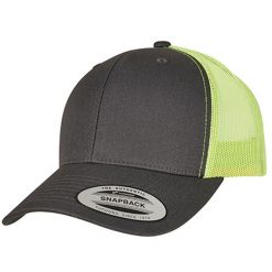 Dwukolorowa Czapka Trucker Retro. Brązowe czapki damskie FLEXFIT, bez wzorów. Za 58.99 zł.