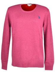 U.S. Polo Assn. Sweter w kolorze różowym rozmiar: S. Różowe swetry klasyczne damskie U.S. Polo Assn., s, z bawełny, bez kołnierzyka. Za 144.92 zł.