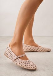 Różowe Balerinki Ozdobione Ażurowym Motywem i Paskiem Nonaniassi. Czerwone balerinki damskie Born2be, w ażurowe wzory, z jeansu. Za 119.99 zł.