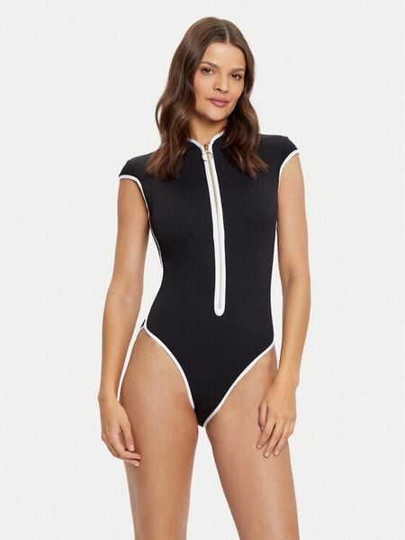 Seafolly Strój kąpielowy Beach Bound 60290-072 Czarny. Czarne stroje jednoczęściowe Seafolly, bez wzorów, z syntetyku. Za 649.99 zł.