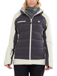Damska kurtka narciarska Fundango Medina Padded. Białe kurtki damskie FUNDANGO, na zimę, l, bez wzorów, z materiału, bez kaptura. Za 399.00 zł.