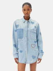 One Teaspoon Koszula jeansowa Everyday Studded 26714 Niebieski Relaxed Fit. Niebieskie koszule damskie One Teaspoon, xs, bez wzorów, z bawełny, bez kołnierzyka, bez ramiączek. Za 539.99 zł.