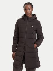 Guess Kurtka zimowa V4YL05 WF3X0 Brązowy ciemny Regular Fit. Brązowe kurtki damskie Guess, na zimę, xs, z aplikacjami, z syntetyku, bez kaptura. Za 694.99 zł.