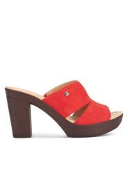Lasocki Klapki EST-2025-14 Czerwony. Czerwone klapki damskie Lasocki, bez wzorów, ze skóry, bez obcasa, bez zapięcia. Za 169.99 zł.