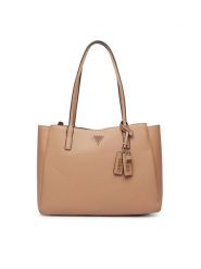 Guess Torebka Noelle II HWZG96 72260 Beżowy. Brązowe torebki klasyczne damskie Guess, ze skóry, bez dodatków. Za 634.99 zł.