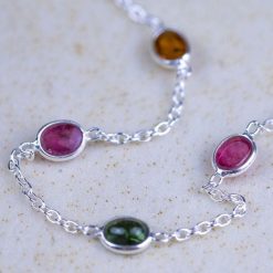 RIO Bransoletka srebrna turmalin owale 1,44 ct. Szare bransoletki damskie Samba Gems, srebrne. Za 256.00 zł.