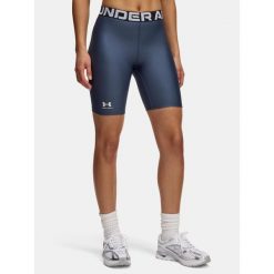 Spodenki Damskie Sportowe Under Armour Hg 8in Short. Szare spodenki sportowe damskie Under Armour, xs, bez wzorów, do biegania. Za 129.99 zł.