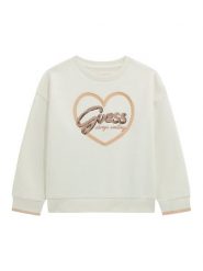 Guess Bluza K5BQ05 KAV34 Écru Relaxed Fit. Bluzy dziewczęce Guess, z aplikacjami, z bawełny, bez ramiączek, bez kaptura. Za 155.00 zł.