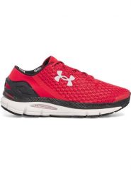 Under Armour Buty w kolorze czerwono-czarnym do biegania rozmiar: 43. Czerwone obuwie sportowe damskie Under Armour, z materiału, bez zapięcia, do biegania. Za 339.00 zł.