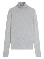 Perfect Cashmere Kaszmirowy golf "Bise" w kolorze szarym rozmiar: M. Szare golfy damskie Perfect Cashmere, m, bez wzorów, z kaszmiru, bez ramiączek. Za 347.99 zł.