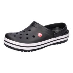 Klapki sportowe na basen Crocs CROCBAND. Białe klapki damskie Crocs, bez wzorów, z materiału, bez obcasa, bez zapięcia. Za 346.00 zł.