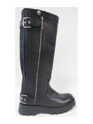 Högl Skórzane kozaki w kolorze czarnym rozmiar: 37. Czarne kozaki damskie Högl, na zimę, bez obcasa, bez zapięcia. Za 848.50 zł.