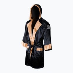 Szlafrok bokserski Cleto Reyes Satin Boxing Hoodie. Czarne szlafroki damskie CLETO REYES, bez wzorów, z satyny, bez kaptura. Za 709.99 zł.