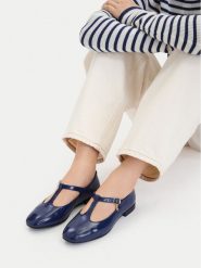 Lasocki Baleriny CEO-RST-ROMI-103 Granatowy. Niebieskie balerinki damskie Lasocki, bez wzorów, z lakierowanej skóry. Za 169.99 zł.
