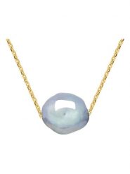 Pearline Złoty naszyjnik z perłą - dł. 45 cm rozmiar: onesize. Niebieskie naszyjniki damskie Pearline, z perłą, złote. Za 565.99 zł.