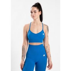 Olivia Bezszwowe Biustonosz sportowy - Niebieski. Niebieskie biustonosze sportowe damskie GORILLA WEAR, bez wzorów. Za 191.00 zł.