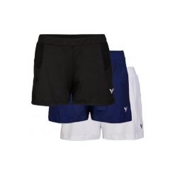 Spodenki sportowe damskie Victor R-04200 czarny 42. Czarne spodenki sportowe damskie Victor, bez wzorów, z materiału. Za 191.00 zł.