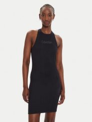 Calvin Klein Performance Sukienka letnia 00GWF4D900 Czarny Slim Fit. Czarne sukienki damskie Calvin Klein Performance, bez wzorów, z syntetyku, bez ramiączek. Za 249.99 zł.