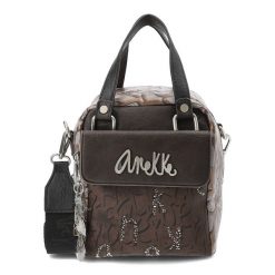 Brązowy Stylowy Kuferek Damski Anekke Premium. Brązowe kuferki damskie Anekke, bez wzorów, ze skóry ekologicznej, na ramię, bez dodatków. Za 349.00 zł.