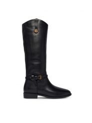 MICHAEL Michael Kors Oficerki 40F6BVFB5L Czarny. Czarne kozaki damskie MICHAEL Michael Kors, ze skóry, bez obcasa, na płaskiej podeszwie, bez zapięcia. Za 1,469.00 zł.