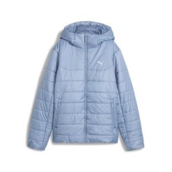 Damska kurtka wyścielana Essentials z kapturem PUMA. Niebieskie kurtki damskie Puma, bez wzorów, z kapturem. Za 399.00 zł.