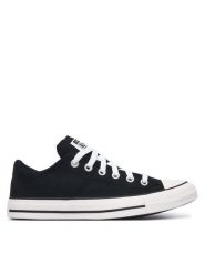 Converse Trampki Chuck Taylor All Star Madison Canvas 563508C Czarny. Czarne trampki damskie Converse, bez wzorów, z materiału, bez zapięcia. Za 299.99 zł.