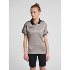 Damska koszulka polo Hummel hmlAUTHENTIC Functional. Szare bluzki damskie Hummel, l, bez wzorów, eleganckie, bez kołnierzyka, bez ramiączek. W wyprzedaży za 150.50 zł.