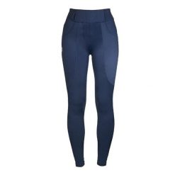 Damskie legginsy jeździeckie z pełną przyczepnością Equestrian Stockholm Jump Su. Niebieskie legginsy damskie EQUESTRIAN STOCKHOLM, l, bez wzorów, z tkaniny. Za 716.55 zł.