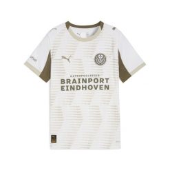 Młodzieżowa trzecia koszulka PSV Eindhoven 25/26 PUMA White Desert Dust Beige. Biała bluzki damskie Puma, m, bez wzorów, młodzieżowe, bez kołnierzyka, bez ramiączek. Za 349.00 zł.