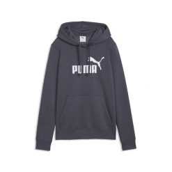 Damska bluza z kapturem z logo No.1 ESS PUMA. Szare bluzy damskie Puma, na jesień, uniwersalny, bez wzorów, z bawełny, z kapturem. Za 229.00 zł.