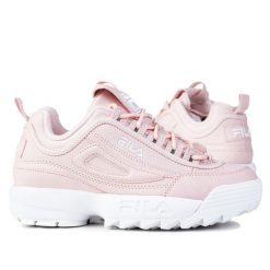 Buty damskie sneakersy Fila DISRUPTOR WMN. Białe obuwie sportowe damskie Fila, z materiału, bez zapięcia, trekkingowe. Za 249.00 zł.