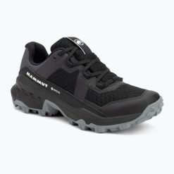 Buty turystyczne damskie Mammut Girun II Low GTX. Czarne obuwie trekkingowe damskie Mammut, bez zapięcia. Za 539.99 zł.