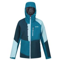 Kurtka trekkingowa wodoodporna 3 w 1 damska Regatta Carletta VIII LED. Niebieskie kurtki damskie Regatta, m, bez wzorów, bez kaptura. Za 366.05 zł.