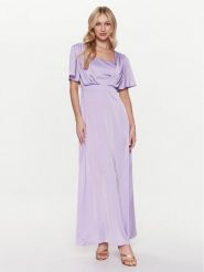 Rinascimento Sukienka koktajlowa CFC0112815003 Fioletowy Regular Fit. Fioletowe sukienki damskie Rinascimento, bez wzorów, z syntetyku, wizytowe, bez ramiączek. Za 739.99 zł.