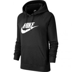 Damska Bluza Z Kapturem Essential. Czarne bluzy damskie Nike, xs, bez wzorów, z kapturem. Za 361.99 zł.