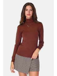 William de Faye Golf w kolorze brązowym rozmiar: 40. Brązowe golfy damskie William de Faye, bez wzorów, z kaszmiru, bez ramiączek. Za 131.45 zł.