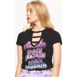 Odzież damska: Koszulka z nadrukiem black sabbath - Czarny