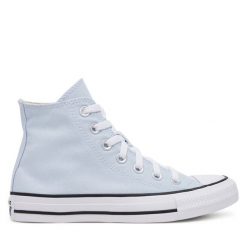 Trampki Converse. Niebieskie trampki damskie Converse, bez wzorów, bez zapięcia. Za 219.99 zł.