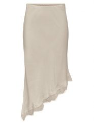 ONLY Spódnica midi Faraya 15380116 Kremowy Slim Fit. Białe spódnice damskie Only, xl, bez wzorów, z syntetyku, midi. Za 149.99 zł.
