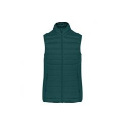 Damska lekka kurtka puchowa bez rękawów Kariban. Zielone kurtki damskie KARIBAN, bez wzorów, z puchu, bez kaptura. Za 223.00 zł.