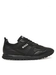 BOSS Sneakersy J52804 S Czarny. Czarne buty sportowe chłopięce Boss, z materiału, bez zapięcia. Za 419.99 zł.