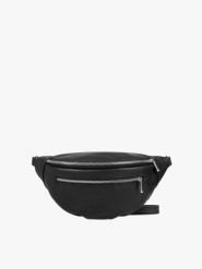 Czarna torebka nerka - crossbody. Czarne nerki i saszetki damskie Ryłko, ze skóry, małe, bez dodatków. Za 229.99 zł.