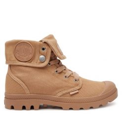Trapery Palladium. Brązowe trapery damskie Palladium, bez zapięcia. Za 319.99 zł.