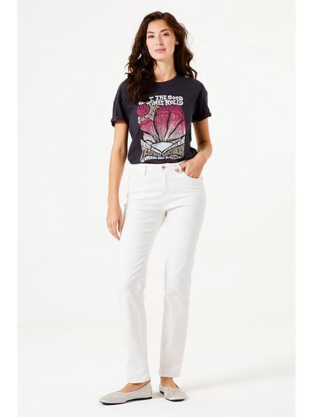 Garcia Koszulka w kolorze czarnym rozmiar: M. Czarne bluzki damskie Garcia, m, bez wzorów, z bawełny, bez kołnierzyka, bez ramiączek. Za 74.46 zł.