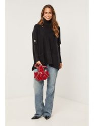 Soft Cashmere Golf w kolorze czarnym rozmiar: 34/36. Czarne golfy damskie Soft Cashmere, bez wzorów, z kaszmiru, bez ramiączek. Za 152.99 zł.