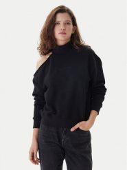 Karl Lagerfeld Jeans Bluza B1W20043 Czarny Relaxed Fit. Czarne bluzy damskie Karl Lagerfeld Jeans, m, bez wzorów, z bawełny, bez kaptura. Za 619.99 zł.